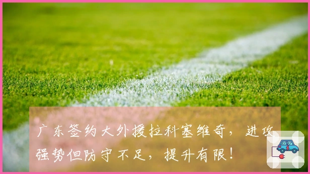 广东签约大外援拉科塞维奇，进攻强势但防守不足，提升有限！